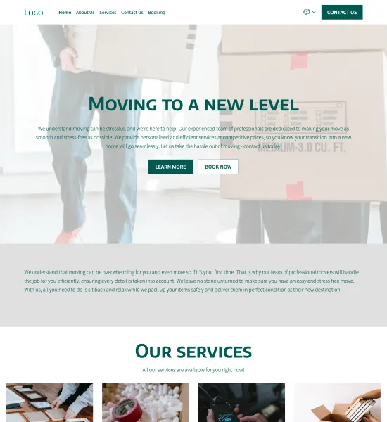 moving company template preview