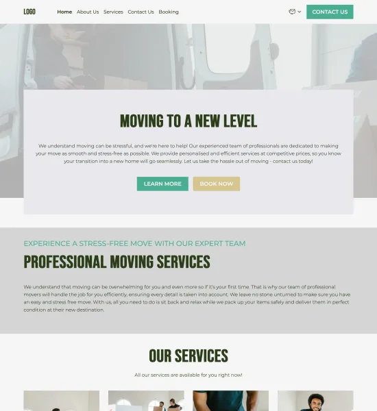 moving company template preview