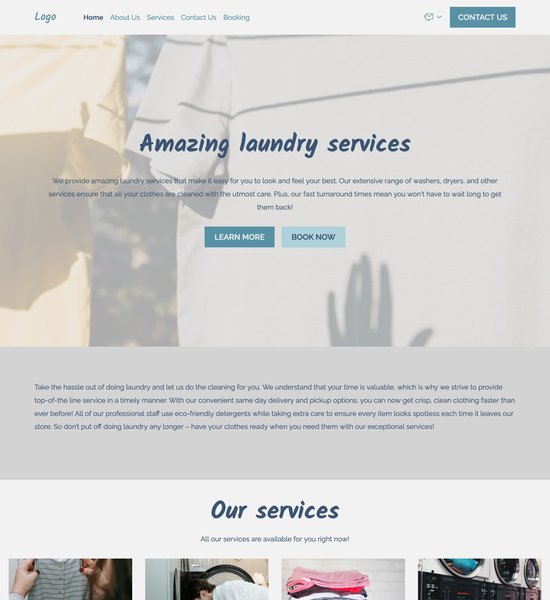 laundry template preview