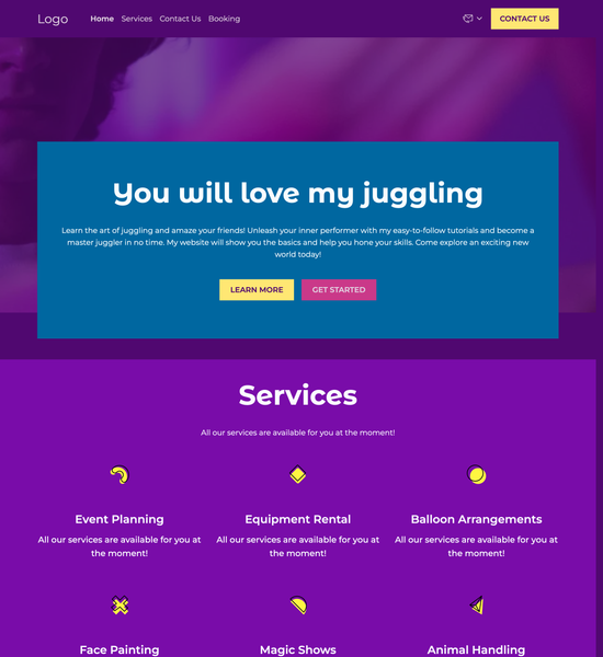 juggling template preview