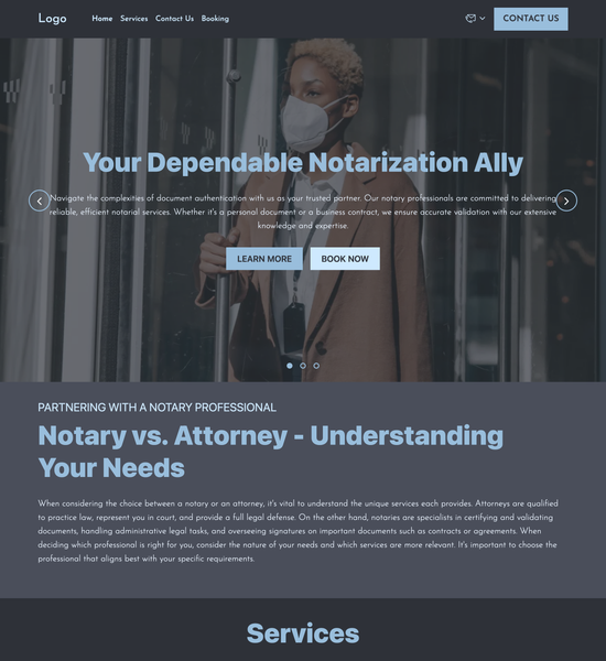 notary template preview