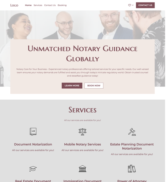 notary template preview