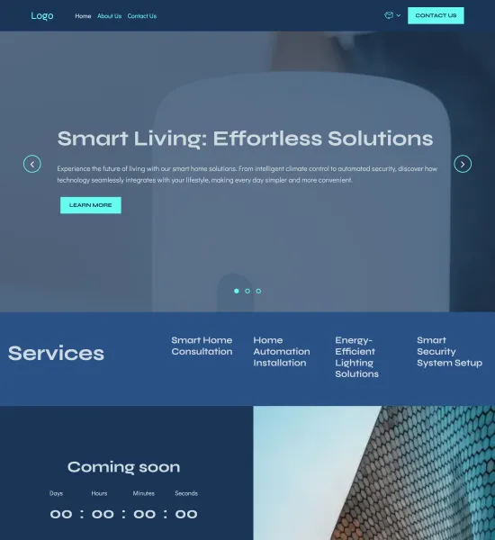 smart home solutions template preview