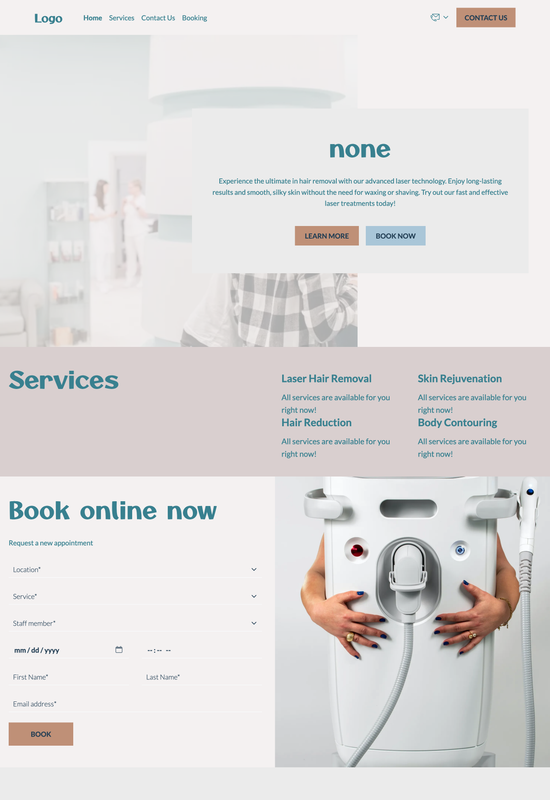 laser hair removal master template preview