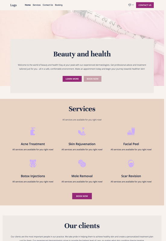 dermatologist template preview