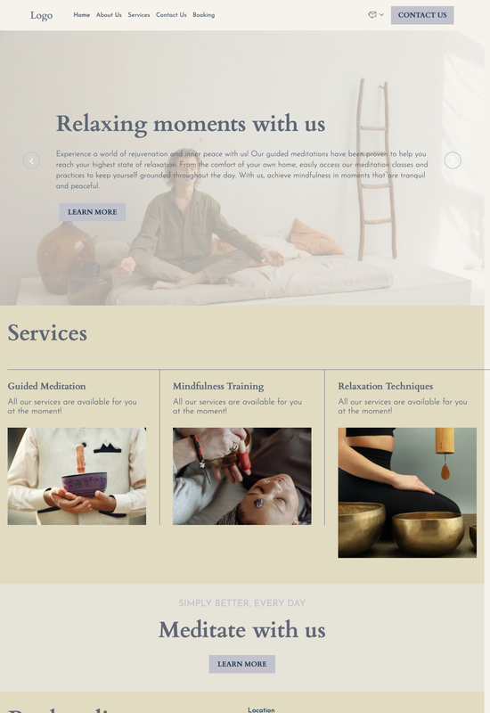 Vorschau der Vorlage für den Meditationsclub