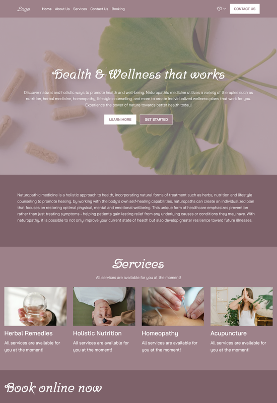 naturopathic medicine template preview