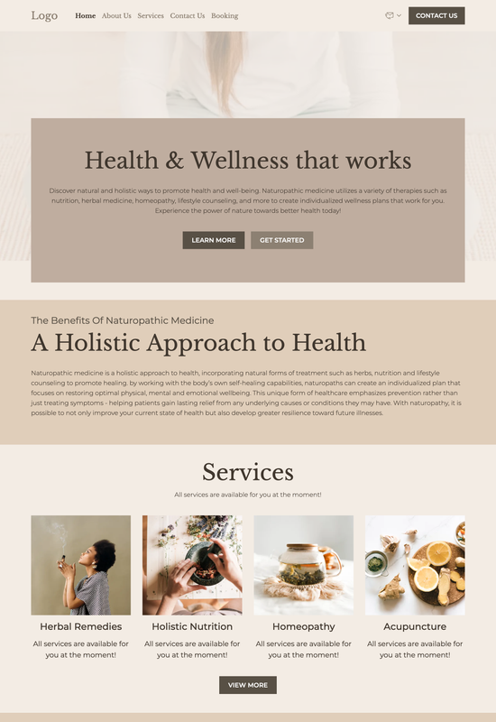naturopathic medicine template preview