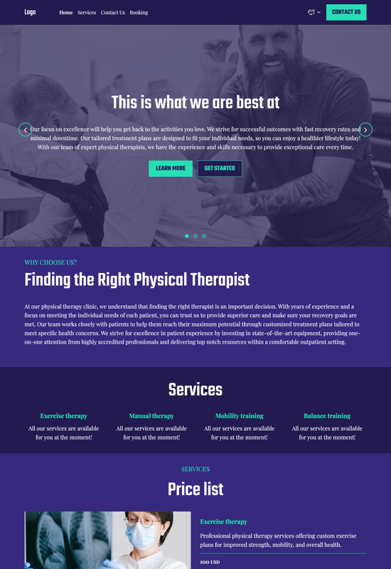 physical therapist template preview