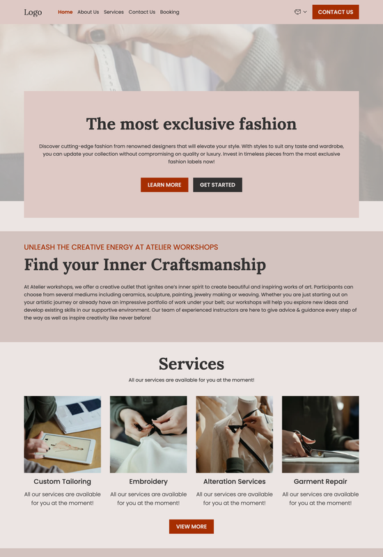 Anteprima del template per atelier