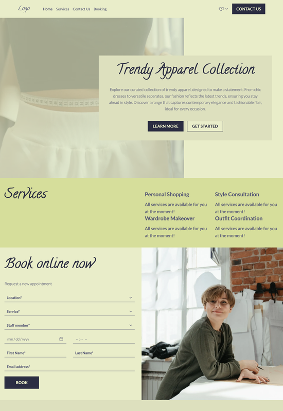 fashion stylist template preview