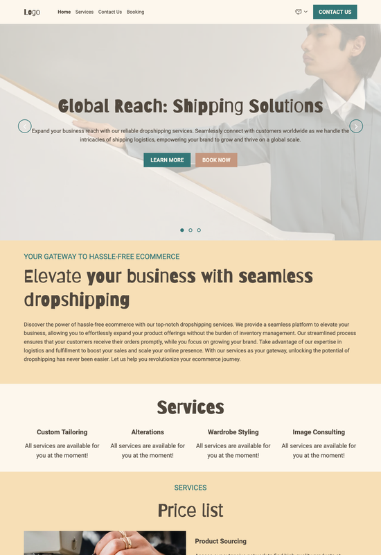 fashion designer template preview