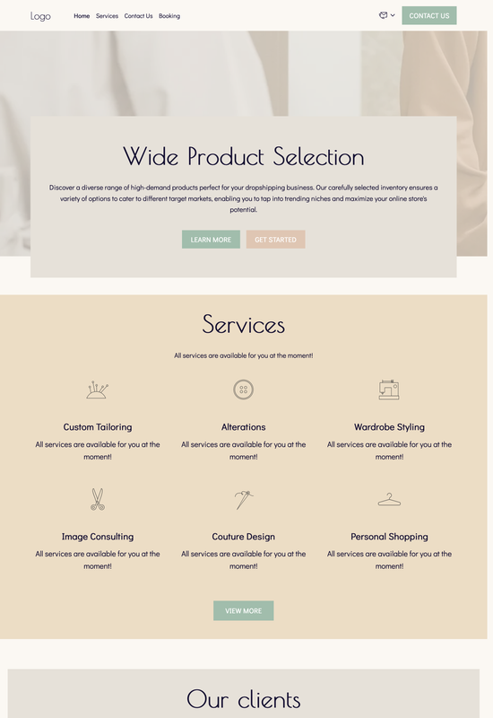 fashion designer template preview