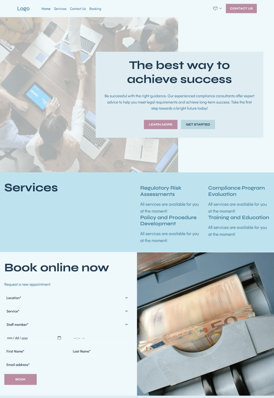 compliance consultant template preview