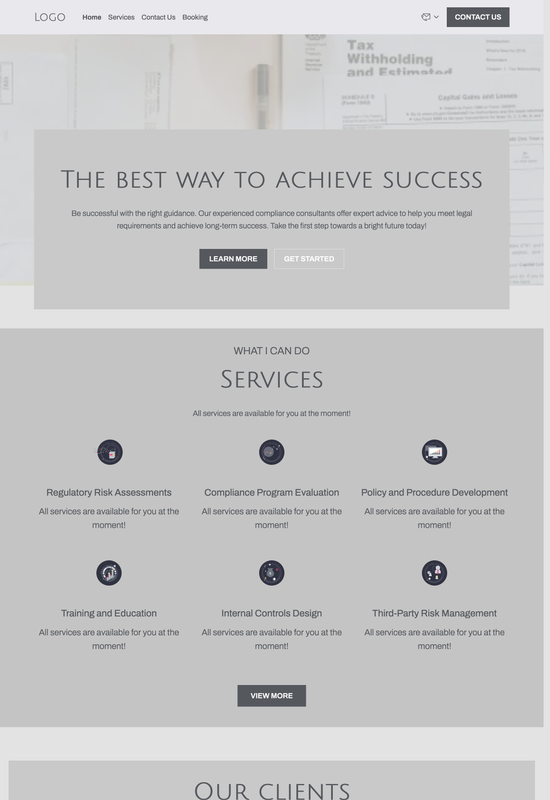 compliance consultant template preview