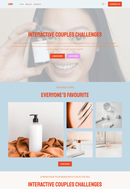beauty store template preview
