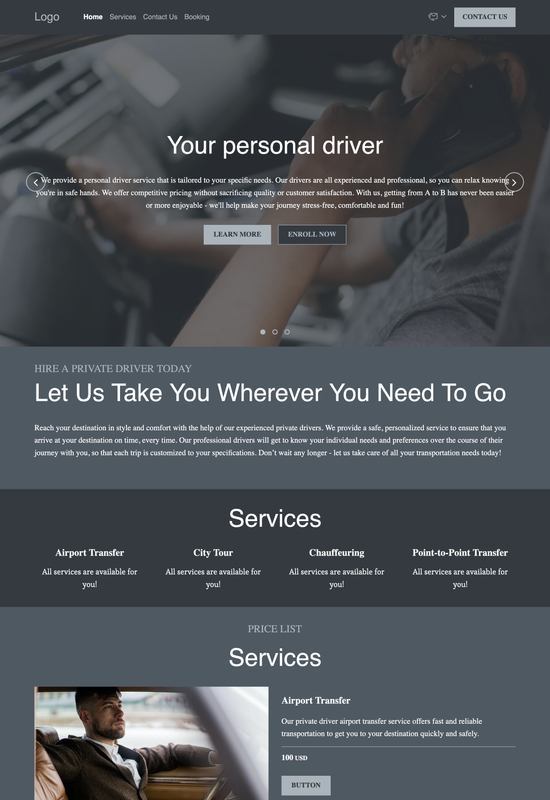 private driver template preview