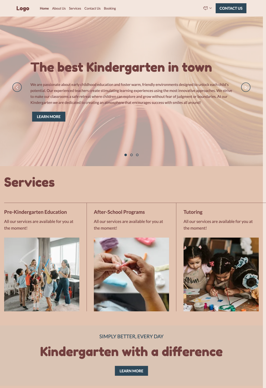 kindergarten template preview