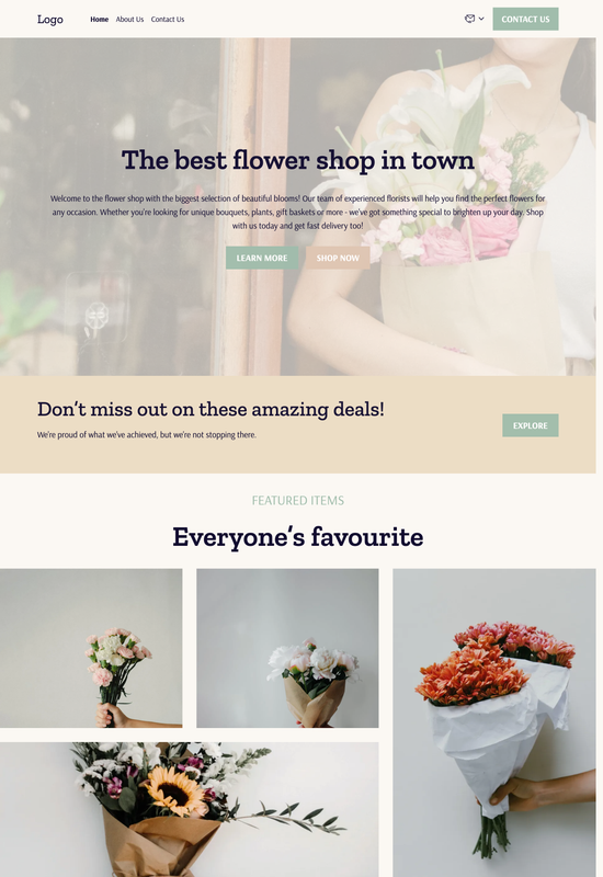 flower store template preview