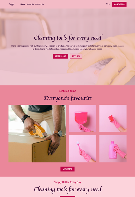 cleaning gadgets store template preview