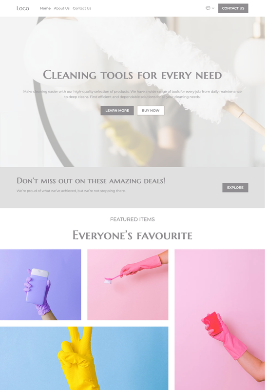 cleaning gadgets store template preview