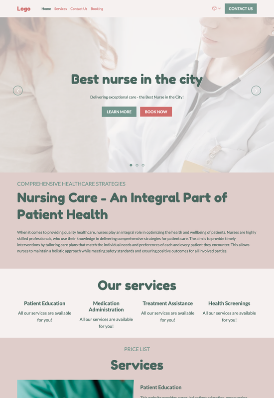 nurse template preview