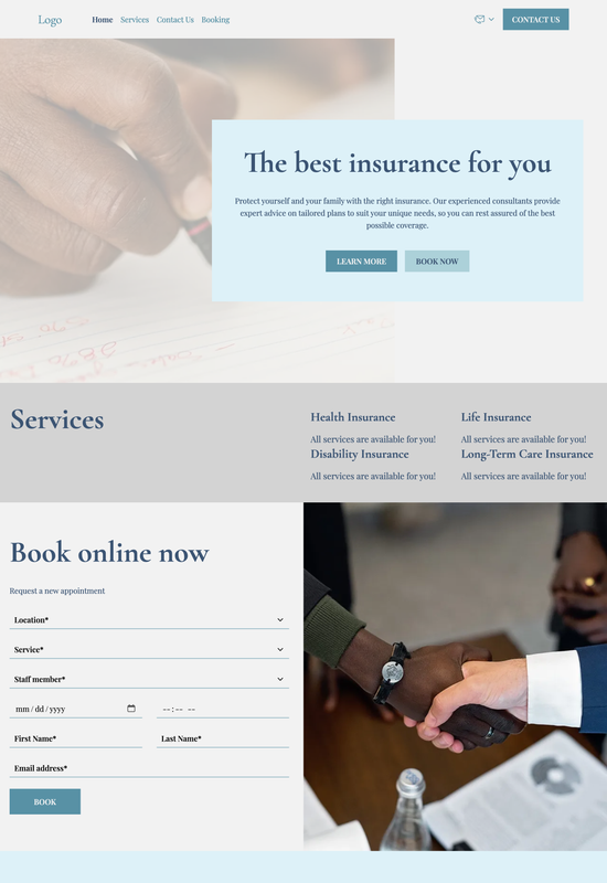 insurance consultant template preview
