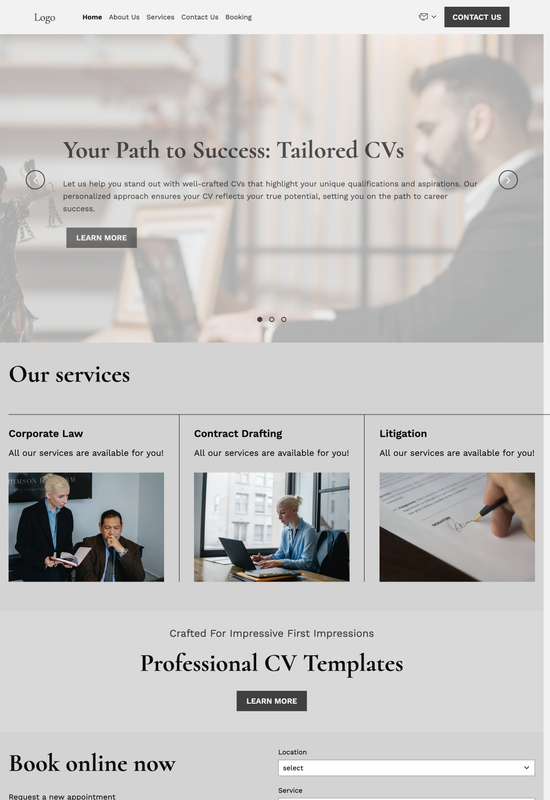 law firm template preview