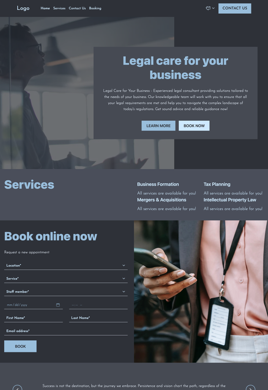 legal consultant template preview