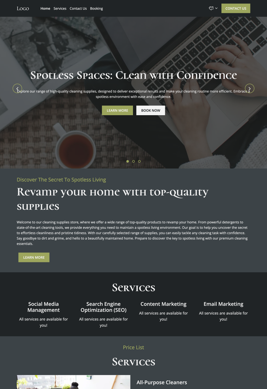 marketing consultant template preview