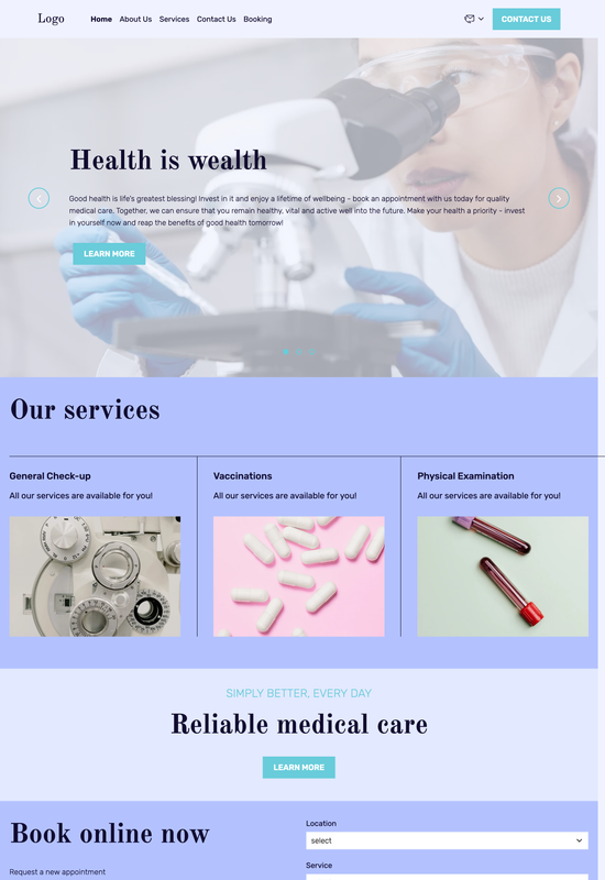 Anteprima del modello per clinica medica