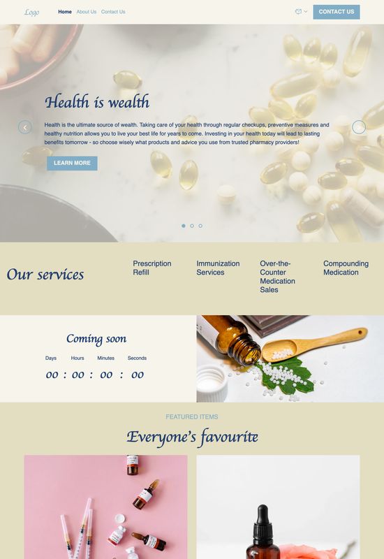 pharmacy template preview