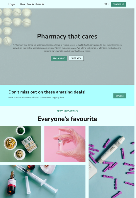 Anteprima del modello per farmacia
