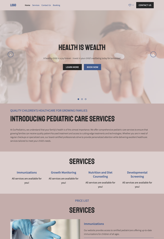 Anteprima del modello per pediatri