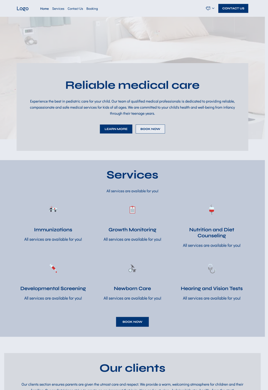 pediatrician template preview