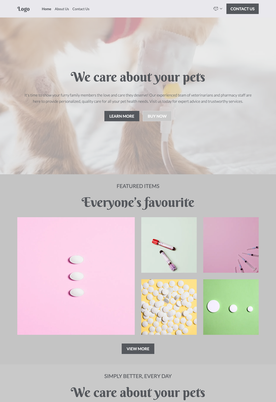 veterinary pharmacy template preview