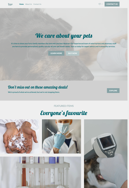 veterinary pharmacy template preview