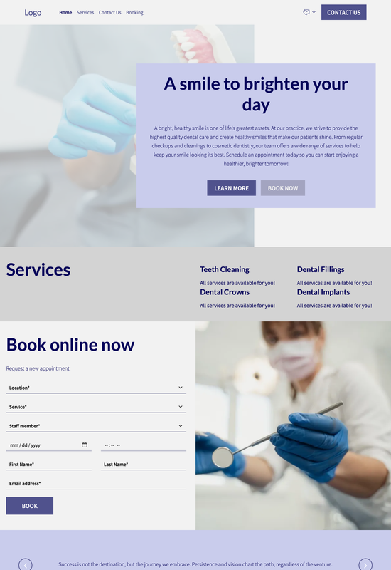 dentist template preview