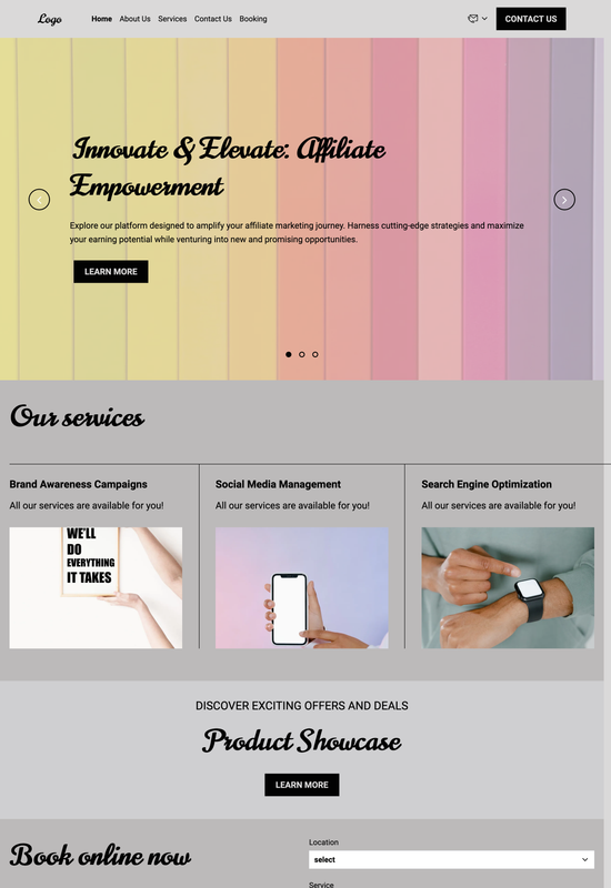 advertising agency template preview