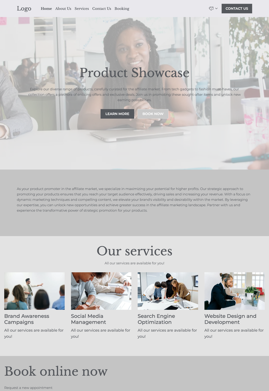 advertising agency template preview