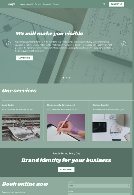 branding agency template preview