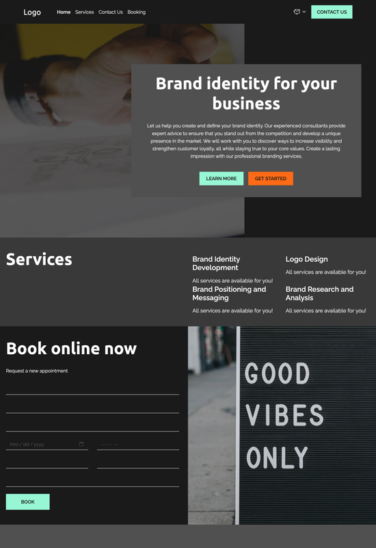 brand consultant template preview