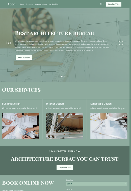 architecture firm template preview