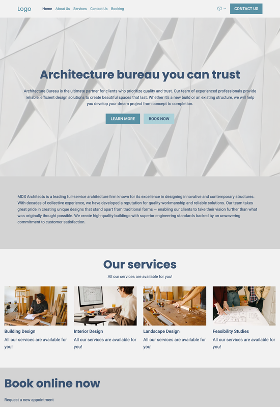 architecture firm template preview