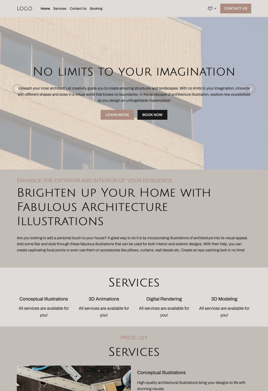 podgląd szablonu ilustratora architektury