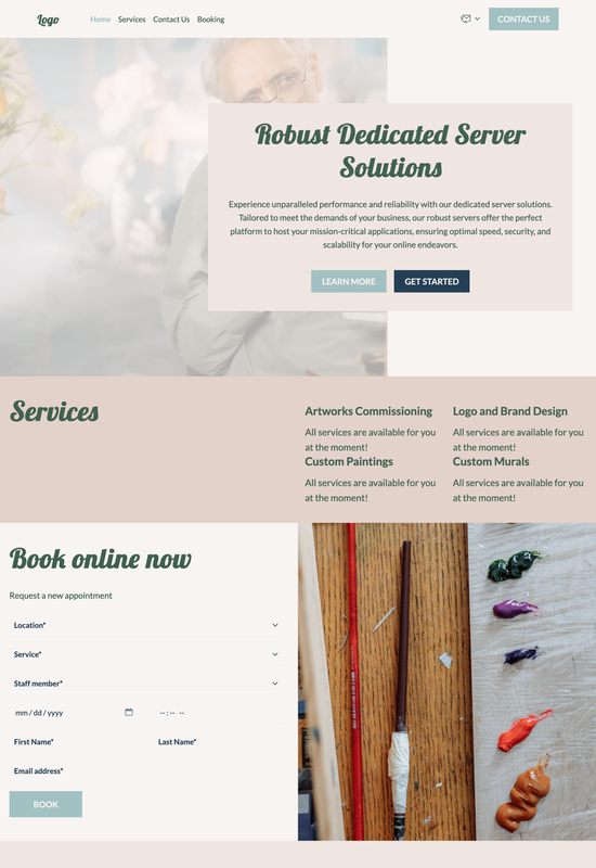 artist template preview