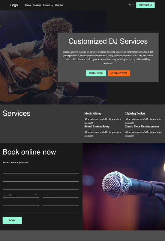 event DJ template preview