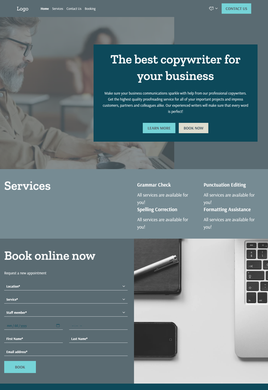 proofreader template preview