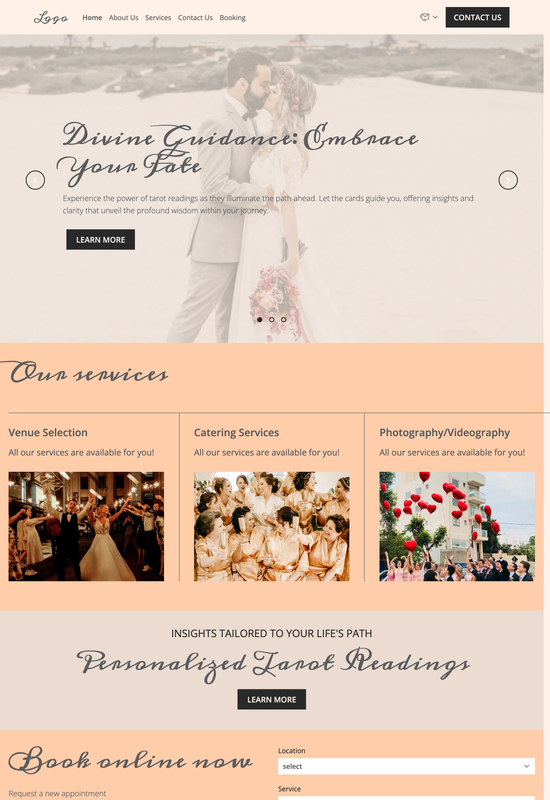 Anteprima del template per agenzie di wedding