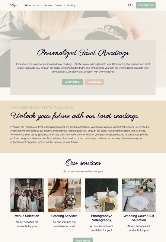 wedding agency template preview